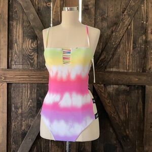 NWT Bebe tie dye swim suit